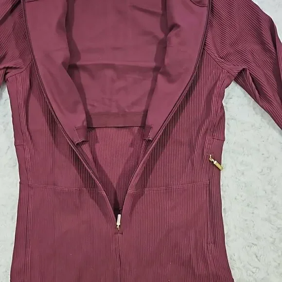 Athleta x Alicia Keys Small Goddess Bodysuit Red Spiced Jumpsuit Womens 450639 - Picture 3 of 11